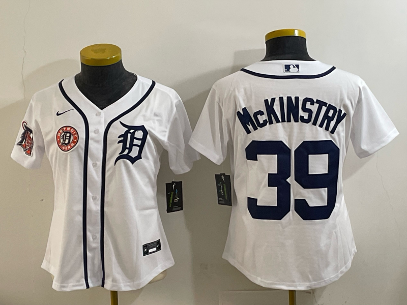 Youth Detroit Tigers 39 McKinstry white 2025 Nike MLB jersey 004